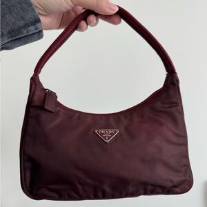 Prada Nylon Burgundy Shoulder bag